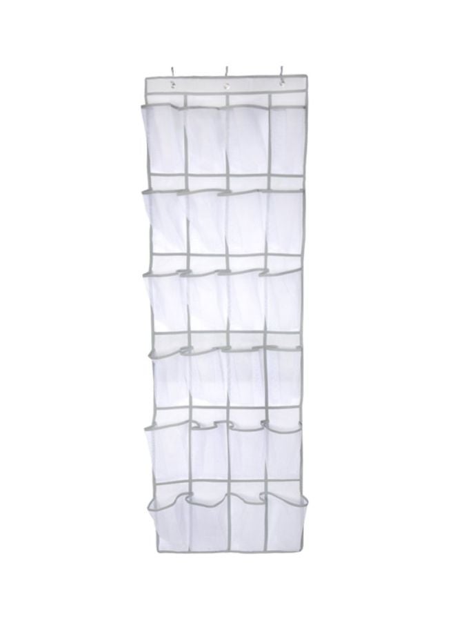 Generic - Hanging Shoe Rack White 48x168x1cm - Image 1