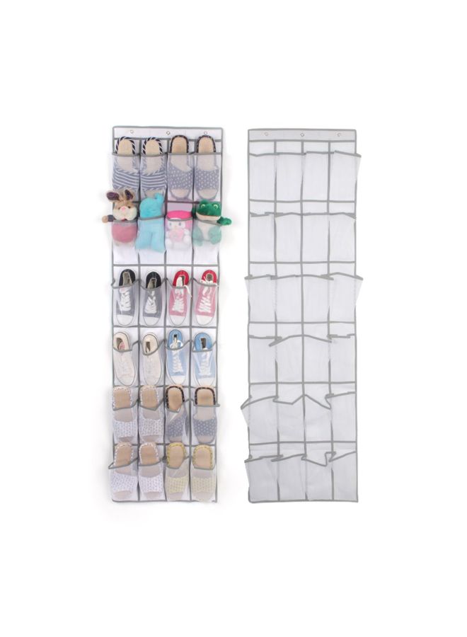 Generic - Hanging Shoe Rack White 48x168x1cm - Image 1