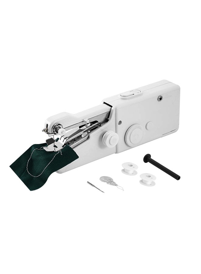 Mini Automatic Handheld Operating Sewing Machine White/Silver 21x7x3.5centimeter White/Silver 21x7x3.5cm - v1556881730/N24425745A_1