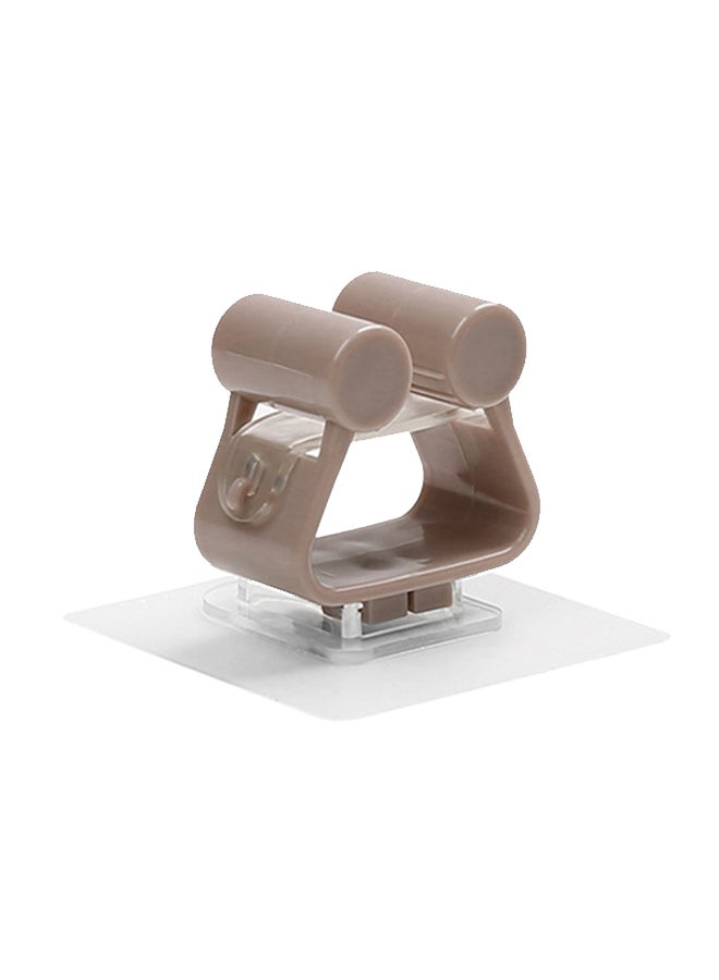Wall Mounted Mop Clip Holder Grey 4x3x1cm  - Image 1