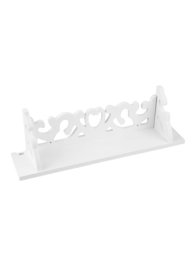 Generic - PVC Board Carve Display Wall Shelf Rack Storage Decoration White - Image 1