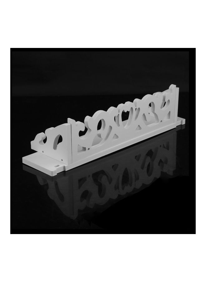 Generic - PVC Board Carve Display Wall Shelf Rack Storage Decoration White - Image 1