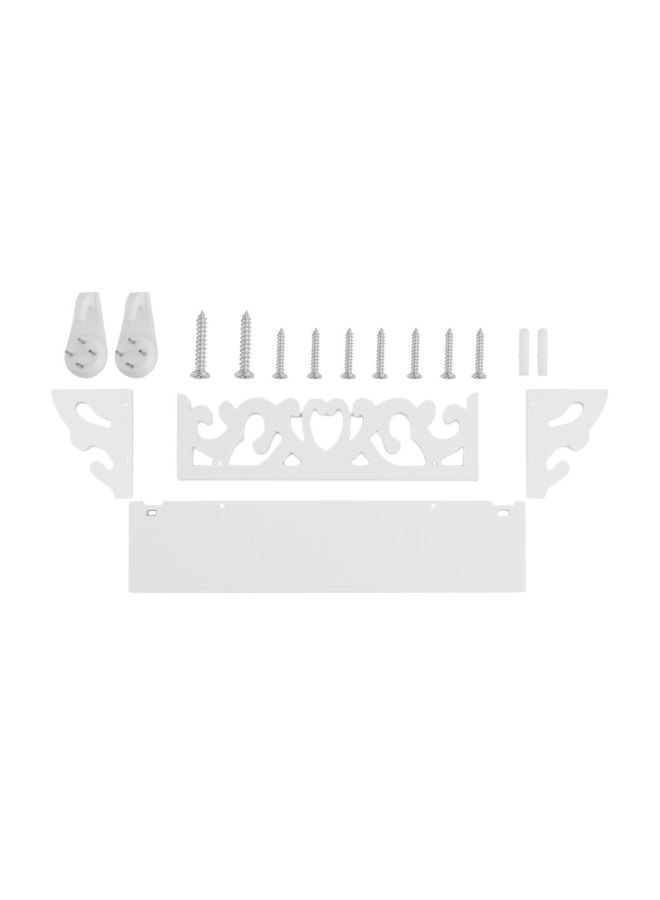 Generic - PVC Board Carve Display Wall Shelf Rack Storage Decoration White - Image 1
