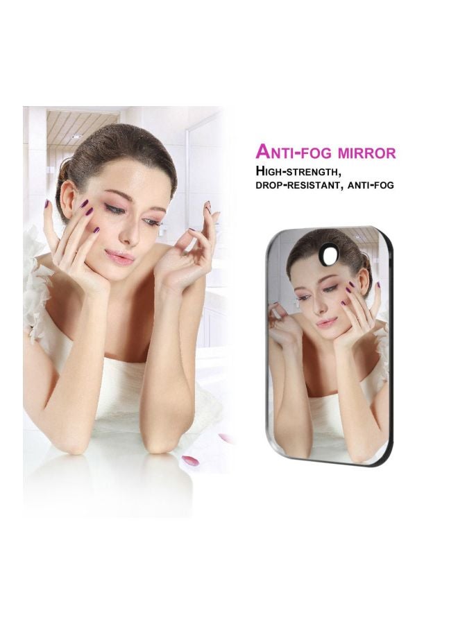 Anti-Fog Bathroom Mirror Silver 170x130mm - Image 2