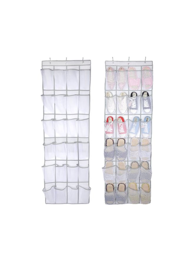 Generic - Hanging Shoe Rack White 48x168x1cm - Image 1