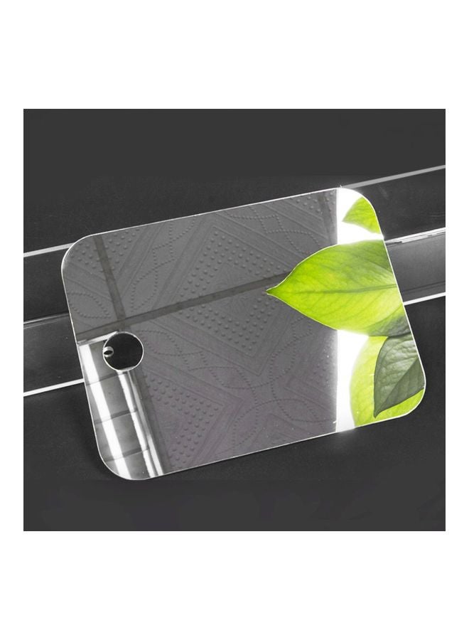 Anti-Fog Bathroom Mirror Silver 170x130mm - Image 3