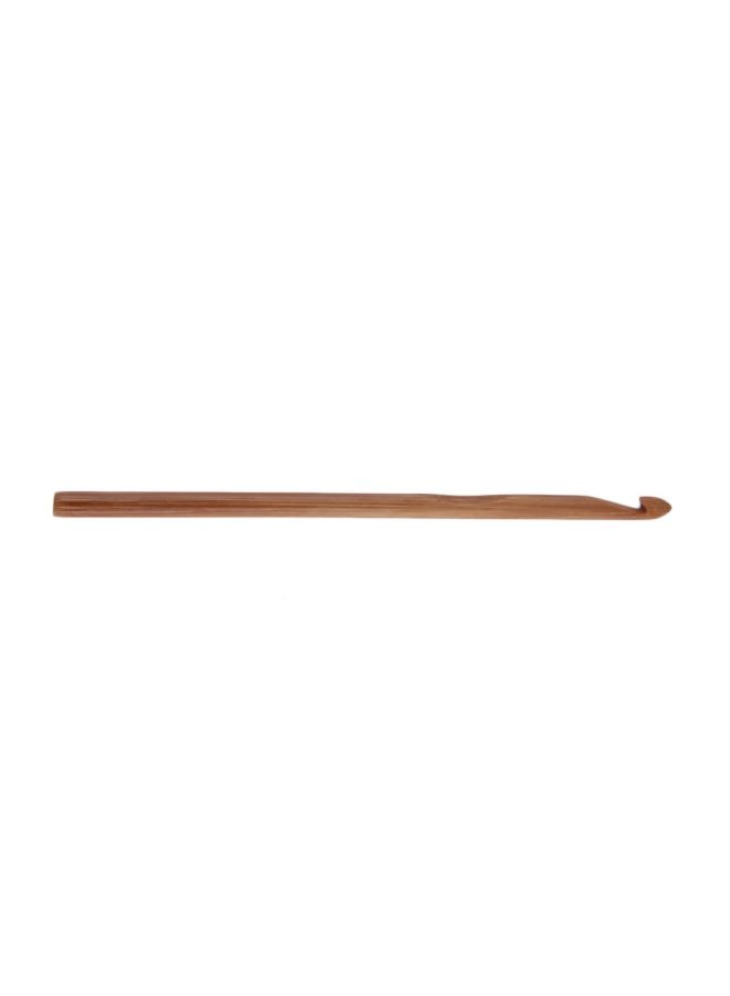 12-Piece Bamboo Handle Crochet Hook Needle Set Brown 17.8×7.5×1centimeter - Image 5
