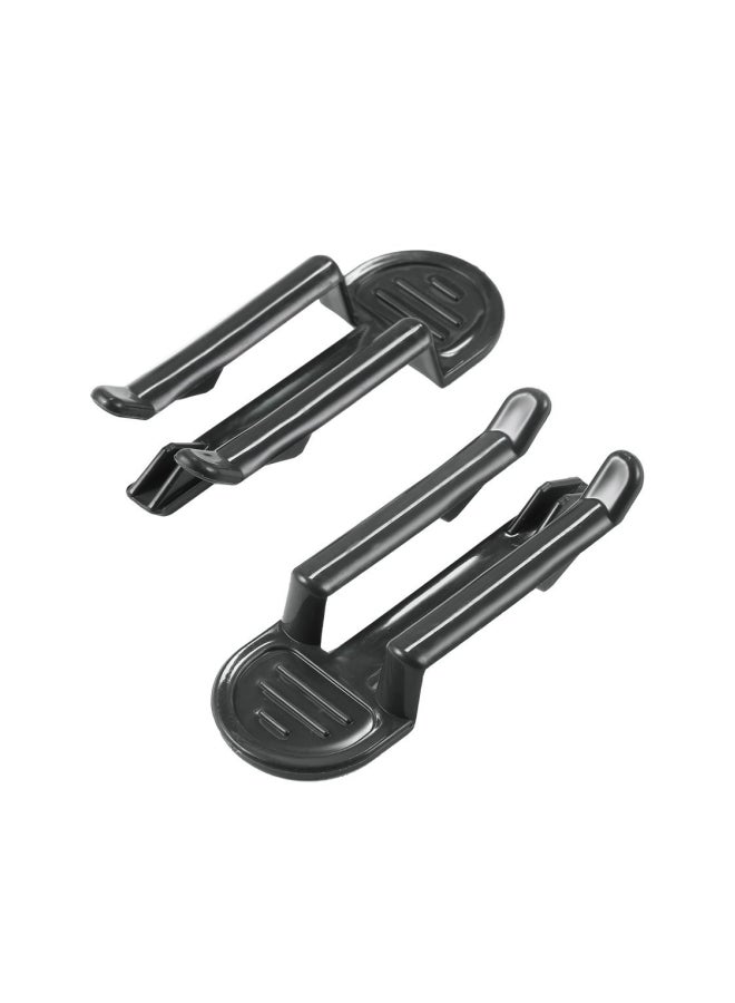 2-Piece Garbage Lock Clip Holders Black 6x4x2cm  - Image 4
