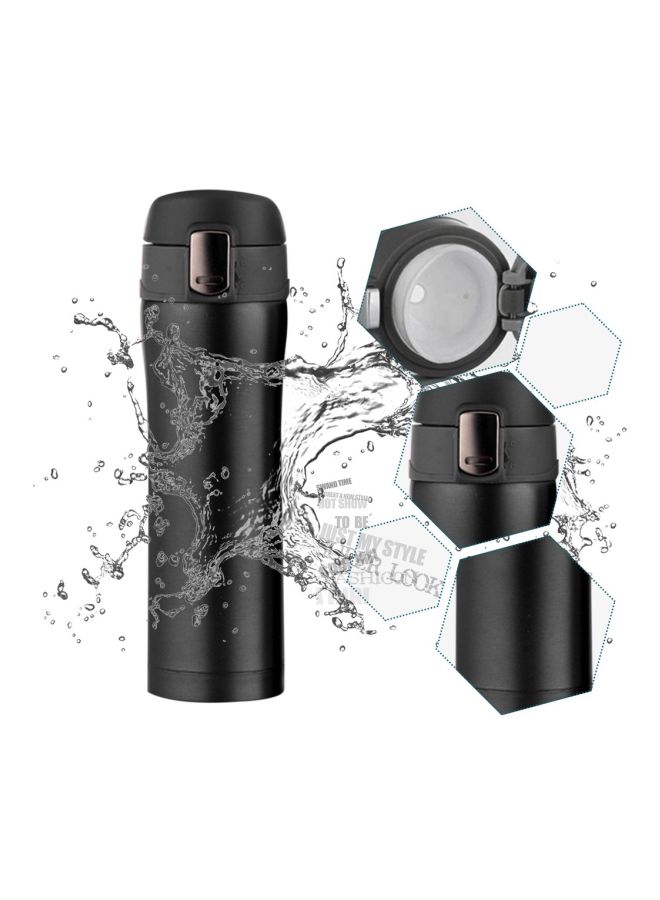 Insulated Water Bottle Black 6.2x23cm - Image 3