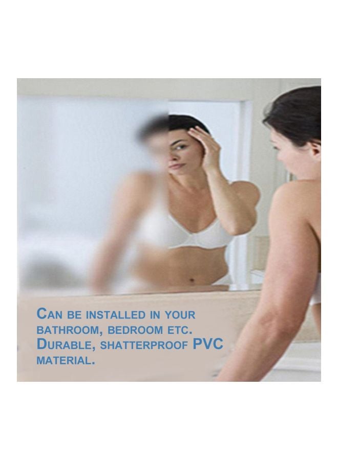 Anti-Fog Bathroom Mirror Silver 170x130mm - Image 5