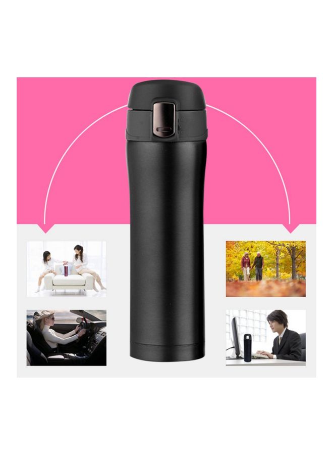 Insulated Water Bottle Black 6.2x23cm - Image 2