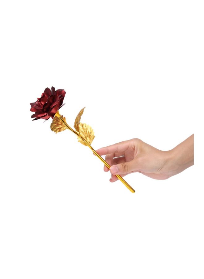 Decorative Rose Flower Red/Gold 25.5x9x5.5centimeter - Image 5