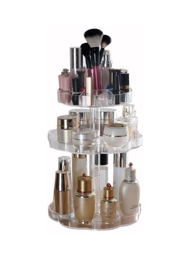 Generic Rotating Cosmetic Storage Organiser Clear  - Image 1