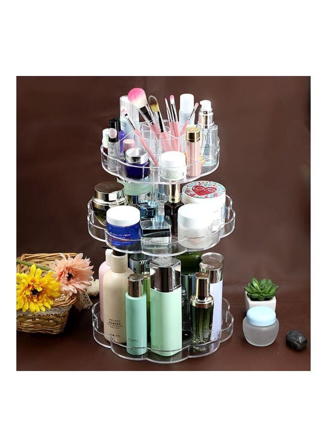 Generic Rotating Cosmetic Storage Organiser Clear  - Image 2
