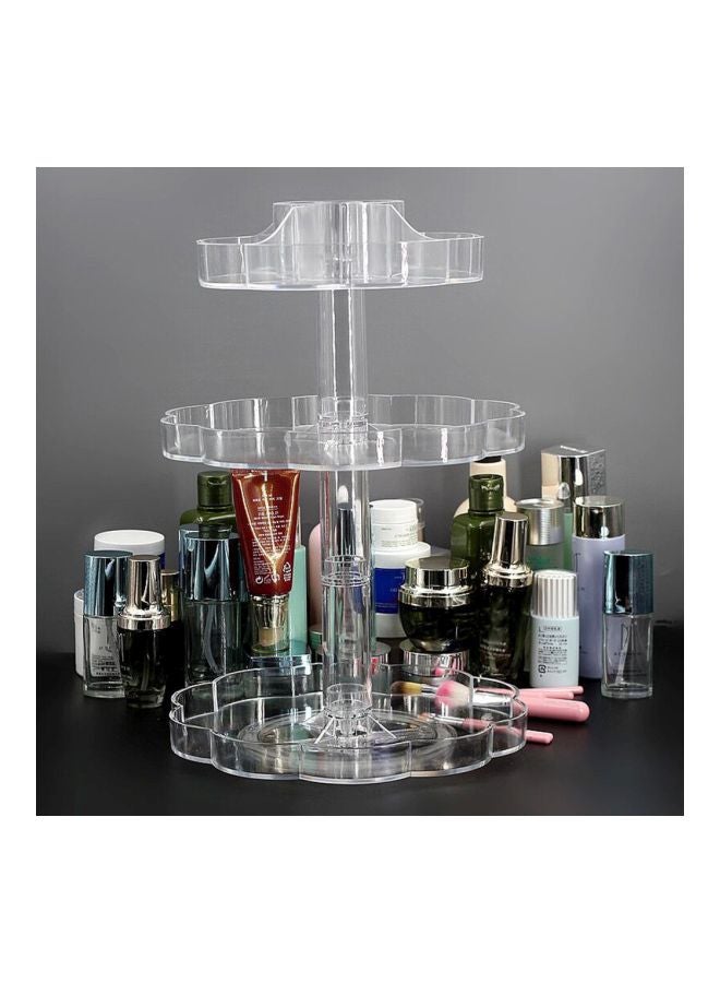 Generic Rotating Cosmetic Storage Organiser Clear  - Image 3