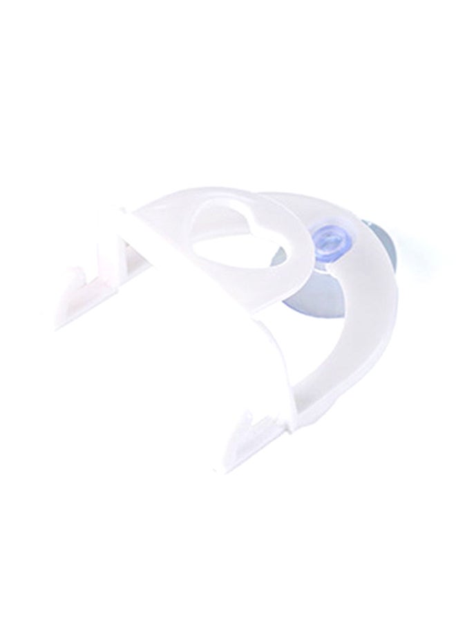 Dual Hooks Multipurpose Wall Mounted Holder White 17x12x4cm - Image 1