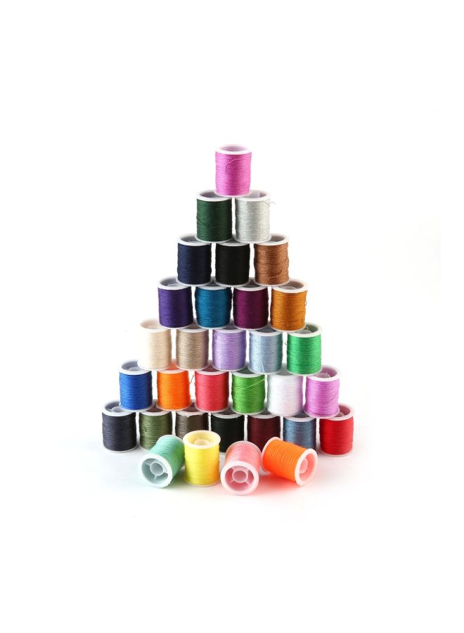 60-Piece Metal Bobbin And Thread Spool Set Multicolour - Image 5
