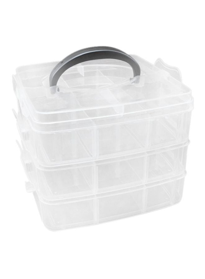 Portable Storage Box Clear 15x15x13centimeter - Image 1