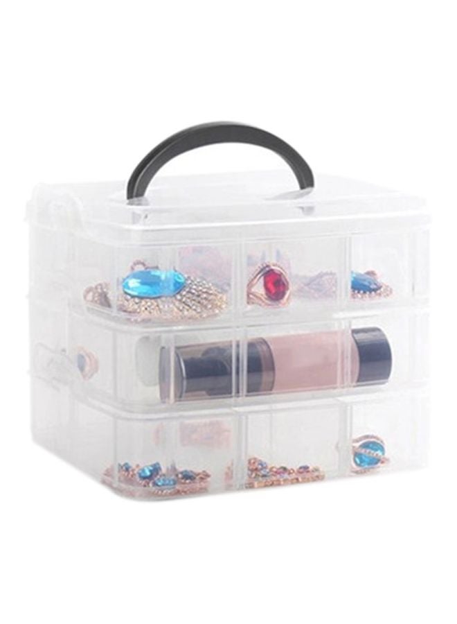 Portable Storage Box Clear 15x15x13centimeter - Image 2