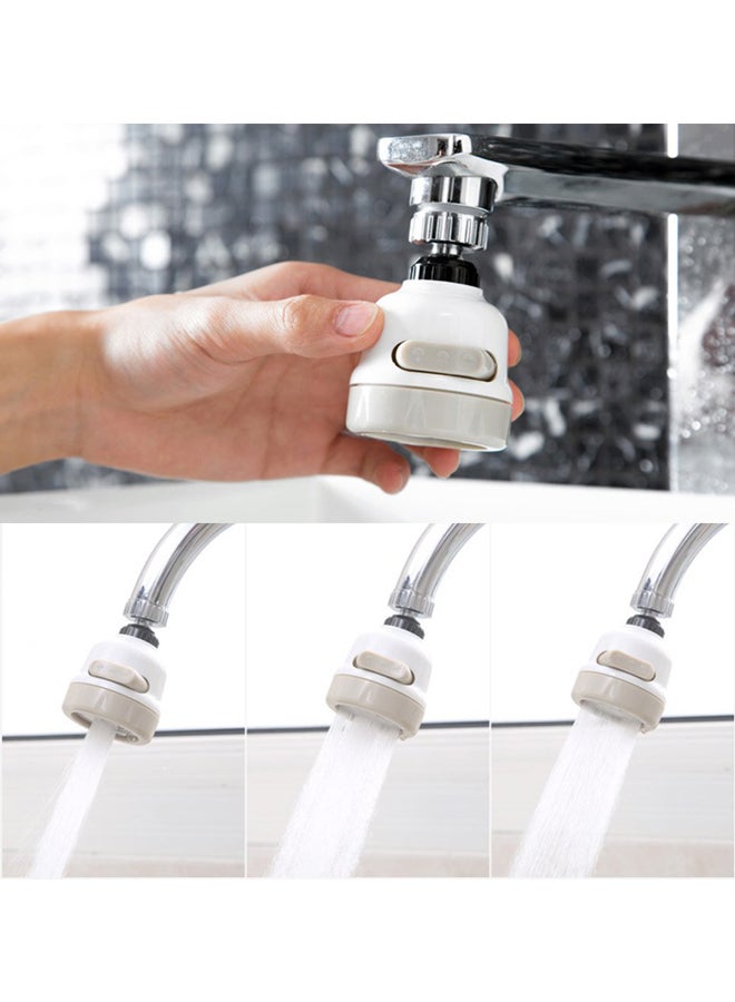 Generic Splash-Proof Water Tap Filter Faucet White/Beige/Black 8.5x5.3x5.3cm  - Image 3