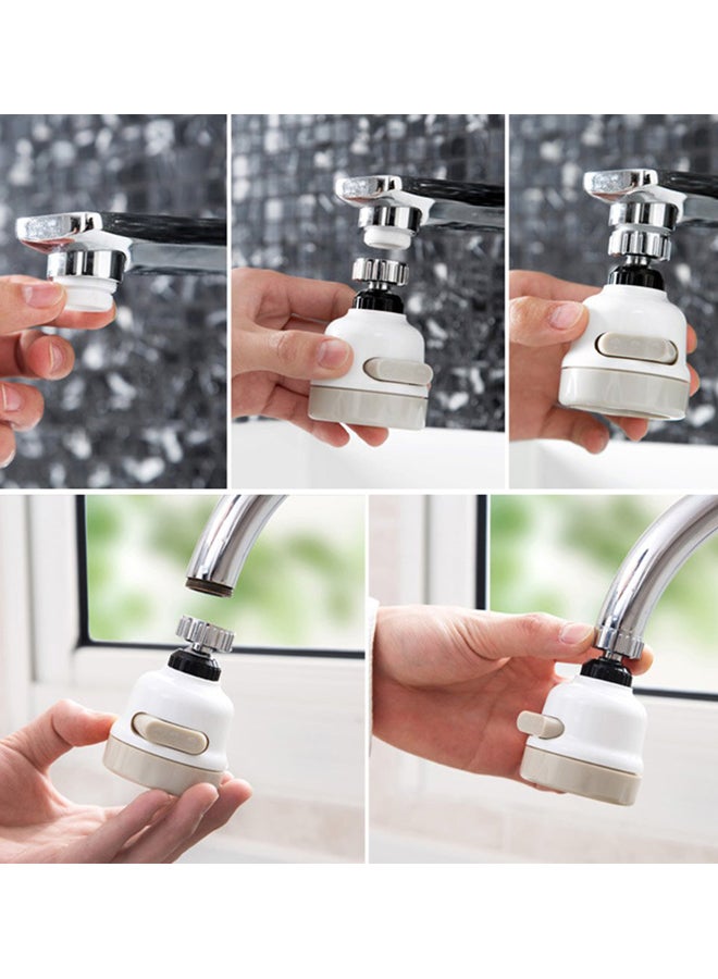 Generic Splash-Proof Water Tap Filter Faucet White/Beige/Black 8.5x5.3x5.3cm  - Image 4