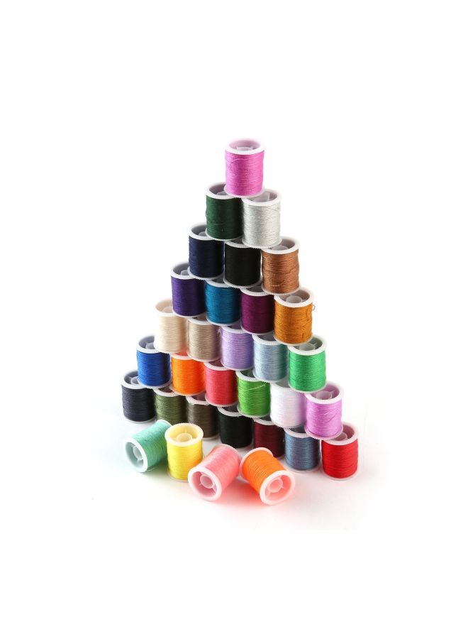 60-Piece Metal Bobbin And Thread Spool Set Multicolour - Image 4