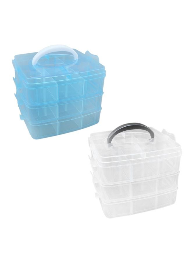 Portable Storage Box Clear 15x15x13centimeter - Image 5