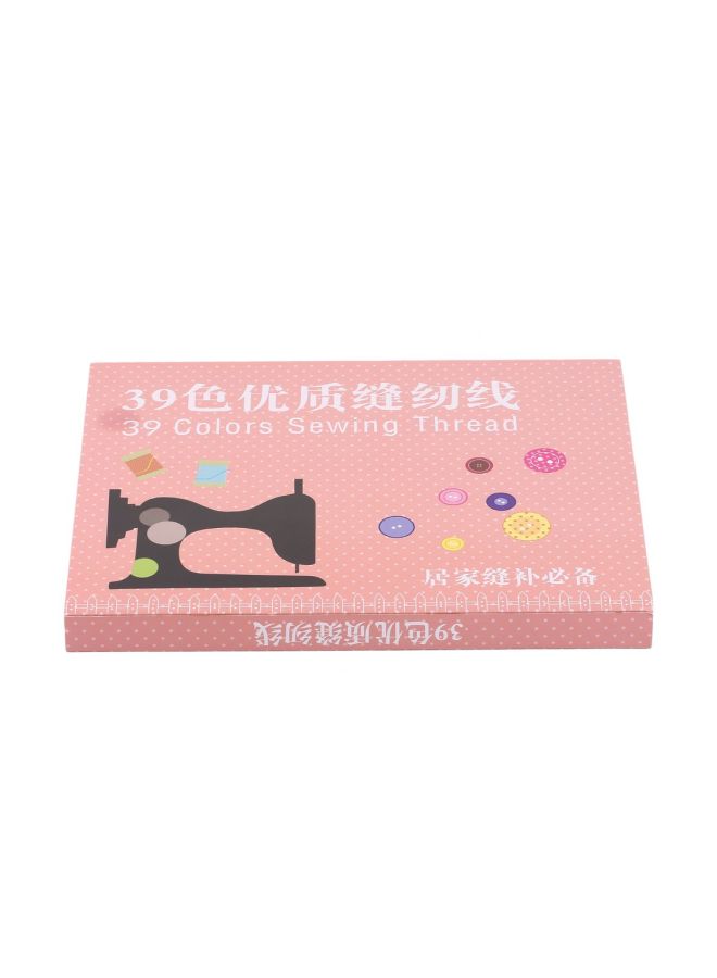 Generic - 39-Piece Sewing Thread Set Multicolour 182meter - Image 1