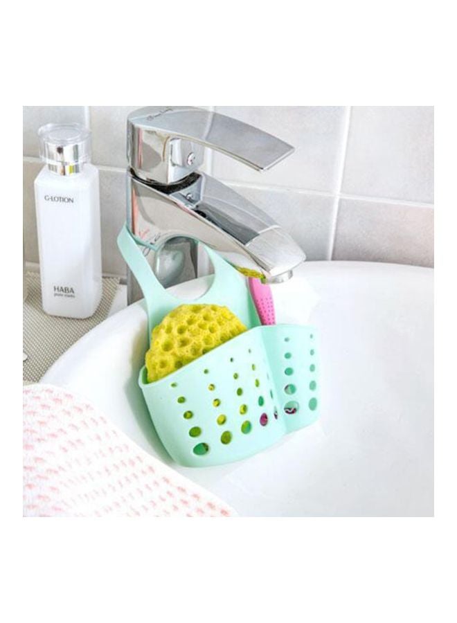 حامل إسفنجة التنظيف يعلّق بالحوض أزرق 8.5x12x22.5سم - Image 3