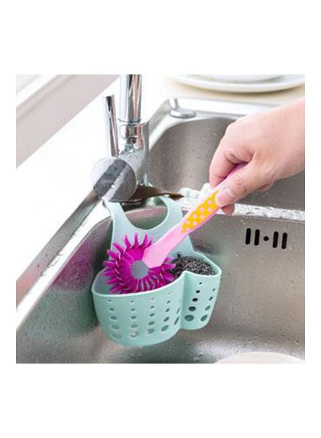 حامل إسفنجة التنظيف يعلّق بالحوض أزرق 8.5x12x22.5سم - Image 4