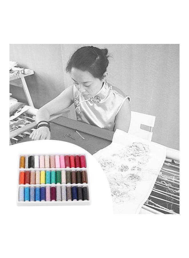 Generic - 39-Piece Sewing Thread Set Multicolour 182meter - Image 1
