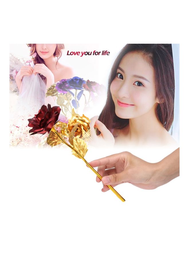 Decorative Rose Flower Red/Gold 25.5x9x5.5centimeter - Image 4