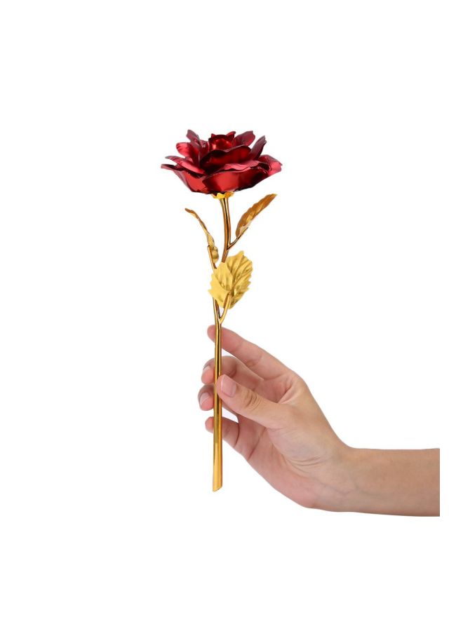 Decorative Rose Flower Red/Gold 25.5x9x5.5centimeter - Image 3