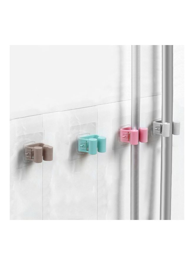 Wall Mounted Mop Holder Grey 4x3x1centimeter  - Image 5