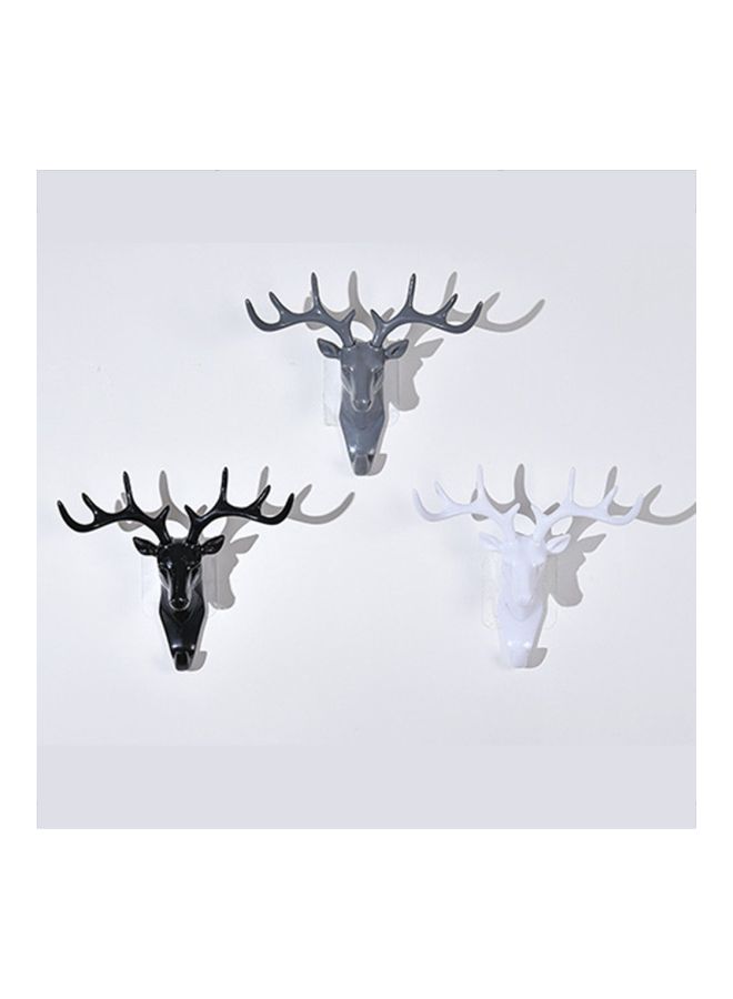 Deer Head Style Wall Hanging Hook Black  - Image 3