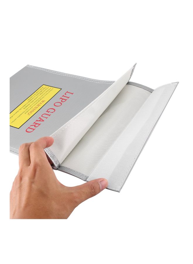 Battery Safety Fireproof Bag Silver 29x22.7x0.4cm - Image 2