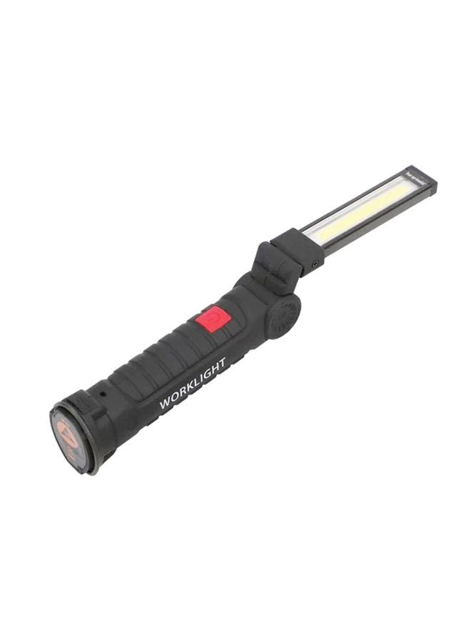 360-Degree Folding LED Flashlight Black/Red/White 148x45mm - Image 1