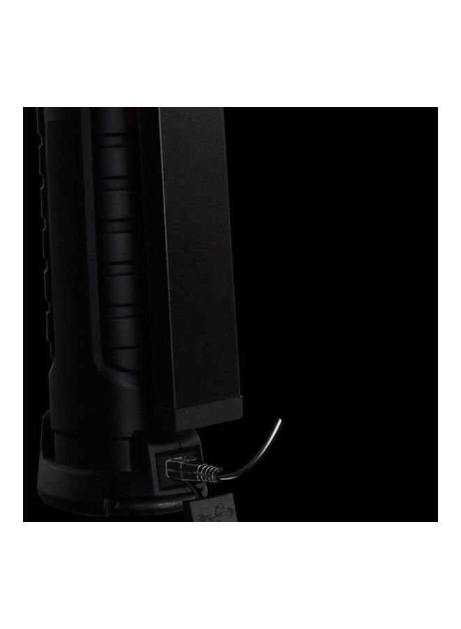 360-Degree Folding LED Flashlight Black/Red/White 148x45mm - Image 3