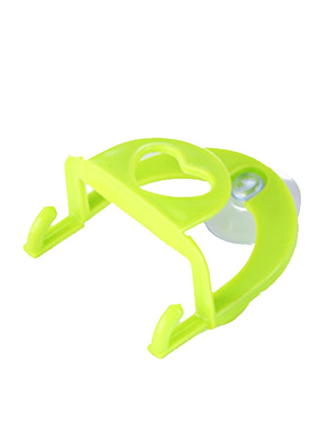 Dual Hooks Multipurpose Wall Mounted Holder Green 17x12x4cm - Image 1