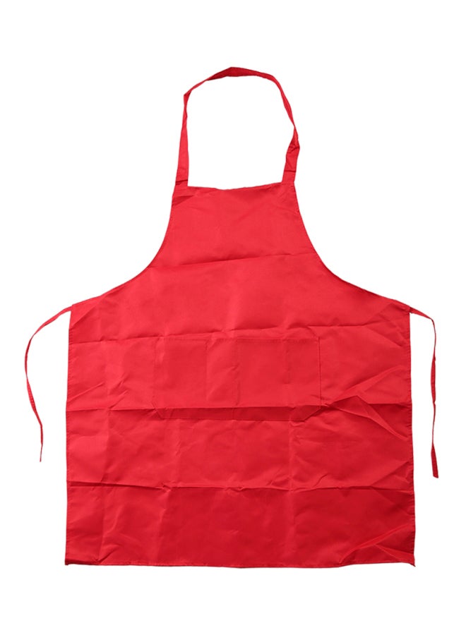 مريلة من دون أكمام مزودة بجيب أمامي أحمر 72x25x2سم - Image 1