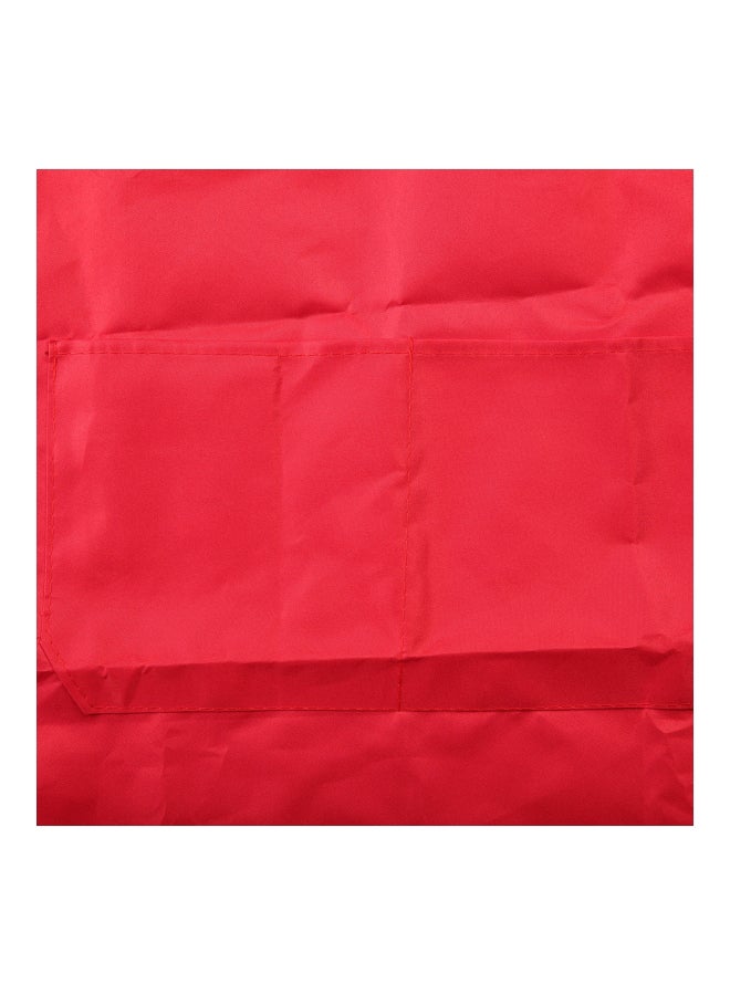 مريلة من دون أكمام مزودة بجيب أمامي أحمر 72x25x2سم - Image 3