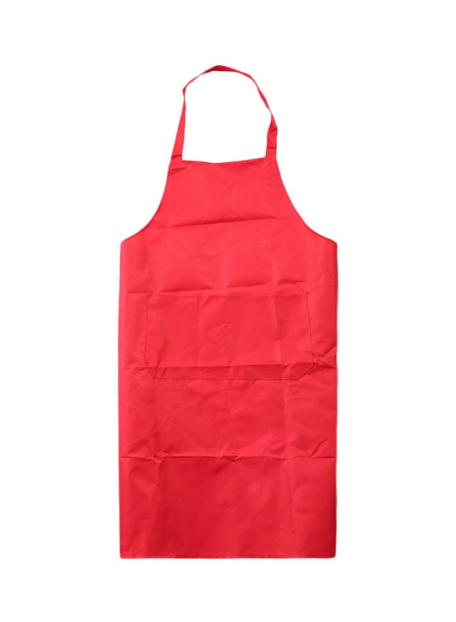 مريلة من دون أكمام مزودة بجيب أمامي أحمر 72x25x2سم - Image 2