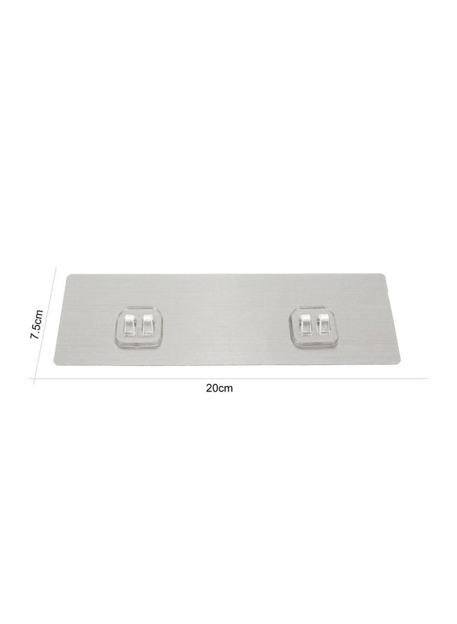 Towel Holder Patch Hook Silver 20x7.5cm  - Image 3