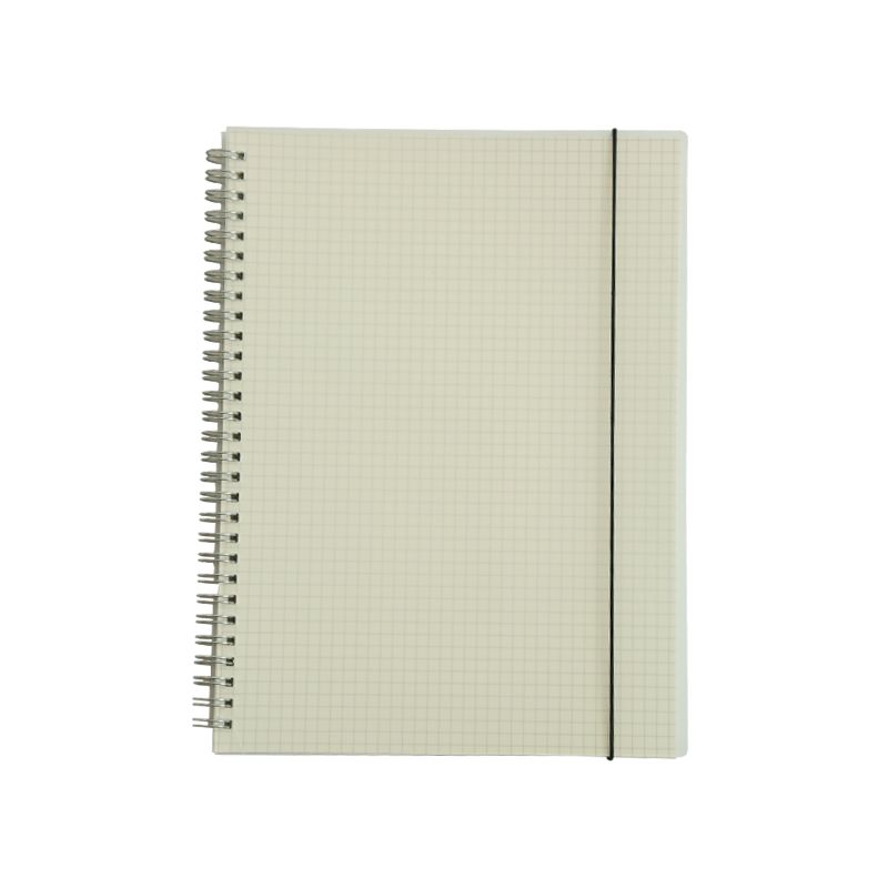 A5 Square Grid-Lined Notebook White