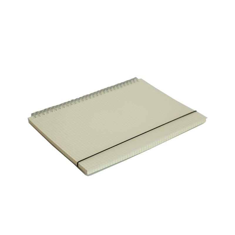 A5 Square Grid-Lined Notebook White