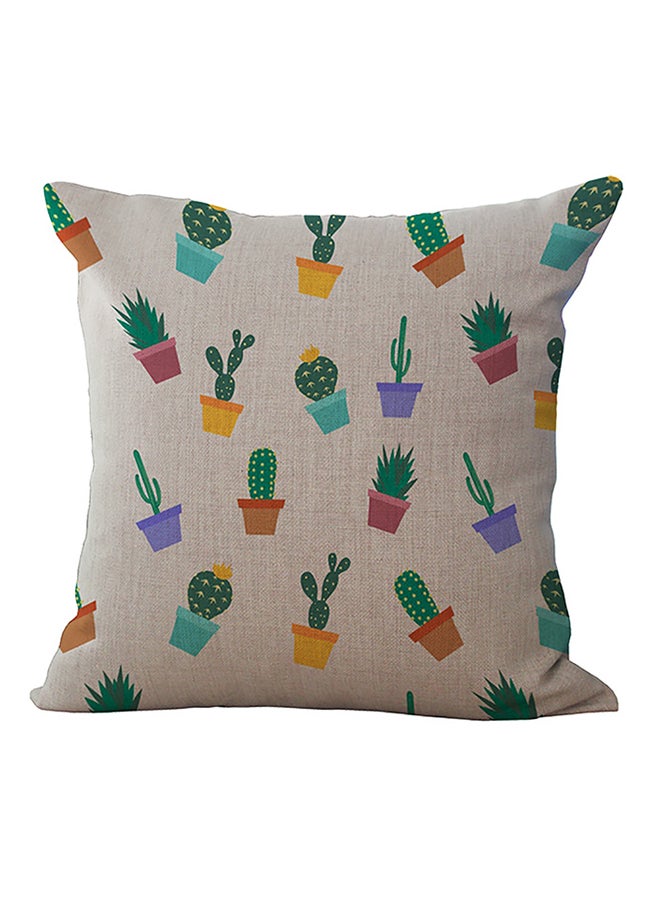 وسادة ديكور مزينة بطبعات متعدد الألوان