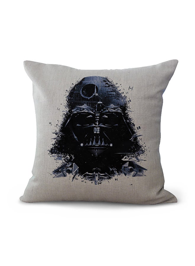 وسادة ديكور للزينة بطبعة من فيلم "Star War" رمادي/أسود/أزرق