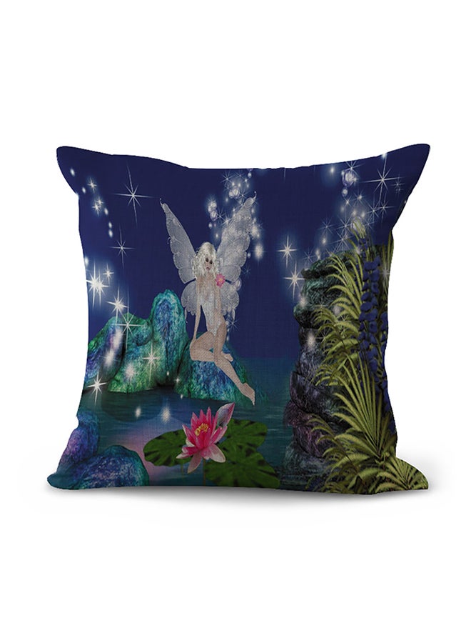 وسادة ديكور مزينة بطبعة شخصية خيالية متعدد الألوان