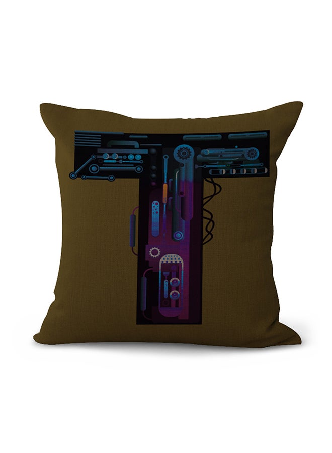 شاربدو وسادة ديكور بطبعة نظامٍ موسيقي متعدد الألوان