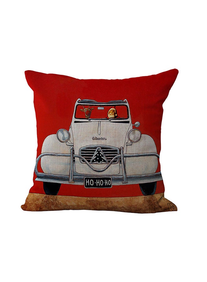 Car Printed Decorative Throw Pillow Multicolour